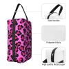 Bolsa de cosméticos com estampa de leopardo Seaml, grande capacidade, manchas de pele de animal, estojo de maquiagem, armazenamento de beleza, sacos de higiene U58d #