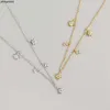 Yhn062 Lichte luxe S925 zilver Ins geometrisch sterontwerp Sense Net Red Wind ketting Veelzijdige sleutelbeenketting {categorie}