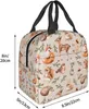 słodkie zwierzęta leśne torba na lunch Compact TOTE Bage Squirrel Deer Fox Hare and Hedgehog wielokrotne użycie pudełka na lunch Ctainer do pracy M33W#