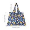 Sacs d'épicerie réutilisables Grands sacs de magasin pliables Sacs à main de poche robustes en Nyl respectueux de l'environnement pliables C5PL #