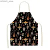 Tabliers Journée mexicaine de l'apron mort Adulte Kids Home Kitchen Cuisine Cuisine Tacon Résistant Decor Skull Bib Holiday Party Favor Y240401