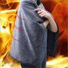 Filtar grå färg hem varmt kontor uppvärmt sjal för kvinnor män USB Wrap Electric Filt