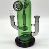 2024 Heady Glass Neo Fab bidirezionale Suck Joint verde 9 pollici Bong in vetro Pipa ad acqua Bong Tabacco da fumo Tubo 14MM Ciotola Dab Rig Recycler Bubbler Tubi