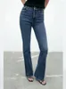 Jeans femminile primavera estate a cinque lavaggio tascabile slim a-line hery pulsante abbuffata alta bagliore per due colori