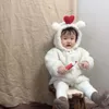 Płaszcz w stylu koreańskim dzieci zima z kapturem dziewczyna gęsta ciepła kurtka dla dzieci ubrania mody niemowlęta na uroczą odzież wierzchnią chłopca