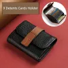 9 kortinnehavare Vintage Anti Thief Coin Pouch Wallets Bag Busin Shield ID Cards Holder Bank Credit Bus Card Cover Organizer H0RW#