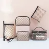 1pcs 5PCS Love Makeup Bags Mesh Cosmetic Bag Portable Travel Zipper Pouches for Home Office Accories Cosmet Bag New 59Az#