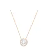 Mode 14k gouden zwaan dames kloppen hart diamant hanger ontwerper ontwerper ketting ins stijl ketting emotionele geschenk sieraden voor vrouwen uitdrukken hun liefde