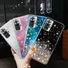 Bling Star Glitter Silicone Case pour Xiaomi Mi A2 A3 11I 12X 12T 9 12 8 11 LITE 5G 9T 10T 11T PRO NOTE 10 Soft Shiny Cover