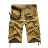 Pantalon masculin Menties Summer Classic Cargo Shorts décontractés Multi-Pocket Work Short