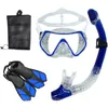 Snorkel duikmasker en bril duiken zwembuisset voor volwassenen unisex 240428