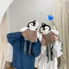 Sacs à dos en peluche mignon pingouin en peluche fille sac à dos khaki pingouin en peluche sac d'anniversaire meilleure fille douce petite sac2405