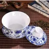 Чайные наборы наборы Jingdezhen Синий и белый фарфоровый чайная чашка китайский санар