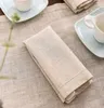 12pcs en lin table de fête de nage de serviette de serviette à maison maison de mariage tissu tissu tissu 4 size3724352