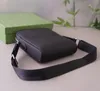 Luxe heren aktetassen Designer tas aktetas crossbody tas schoudertel telefoon zak klein formaat driehoek koeienhider leer gedragen rond metalen ritsschoudertas pochette