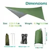 Hammocks Camping Hammock with Mosquito Net Rainfly Tent Tarp Tree StrapsPortable Nylon Hammock Tent for Camping Hiking Backyard Travel