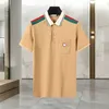 Men's Designer Men's polo Jacket T-shirt T-shirt Fashion silicone Letter cotton V-neck Men's T-shirt High Quality Casual short sleeve Asian 2201