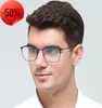 Modna Business Square Eyeglass Rame można wyposażyć w krótkowzroczność optyczna czarna pełna moda Koreańskie okulary 7178706