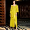 Ethnische Kleidung Eid Mubarak Marokkanische Abendpartykleid Diamanten für Frauen Abaya Ramadan Kaftan Dubai Luxuskleider Islam Türkei Robe