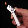 Draagbare kleine sleutel helder chroom open vlam aansteker voor heren zonder zonder gas lichter rokende sigaretten sigaaraansteker