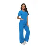 Kvinnors tvåbitar byxor Kläder uniformer Kvinnor Scrubs Set Läkare sjuksköterskor Tillbehör Clinic Beauty Salon Workwear Set