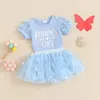 Clothing Sets Summer Infant Baby Girl Outfits Short Sleeve Romper Tutu Skirt Headband Set Cute Clothes