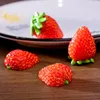 Décoration de fête 12 pcs faux fruits simulés de fraises de fraises