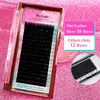 Faux cils 3 caisses 7-15 mm Extension individuelle classique Professionnaires de cils doux naturels noirs mate faux de vison lashes maquiagem