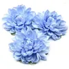 Flores decorativas 2/5pcs seda Dahlia Artificial Flower Daisy Cabeça Cabelo Cabelo Cabelo Cabelo Casamento Decoração de Decoração de Broche Acessórios para Garland