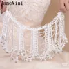 Pendant Necklaces JaneVini Arabic Crystal Necklace With Pearls White Lace Beaded Bridal Shoulder Chain Wrap Women Pageant Wedding Jewelry