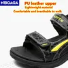 Ademende kinderen Summer Boys Lederen Sandalen Sportschoenen Niet -slip Kinderen Flat Child Beach Comfortabele Casual Sandalias 240430