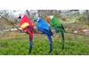 Pièces multicolore faux perroquet à plumes à plumes de bureau décorations de jardin 4562120