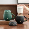 Teaware Sets 300ML Portable Tea Mug Travel Set For Business Trip Carry Water Cup Filter Quickly Brew Utensils Drinkware Lucky Cat