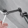 Faupe de salle de bain mural en laiton gris pistole