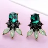 Boucles d'oreilles Lubov 2024 Marque de style punk vintage pour femmes Fashion Crystal Party