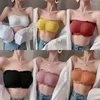 CAMESOSOLS Tanks ondergoed Strapless Bandeau Vest Dames anti-slip beha-basisrit Off-Shoulder Beauty Back Invisible Dunne Summer