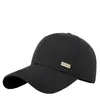 Ball Caps 2024 Fashion printemps et été sèche rapidement respirant Baseball Capa Dada Hard Top Sun Hat Men Big Taille Snapback 55-60cm