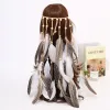 Accessoires Yuerti2022 Faire de casse-tête Boho Party et cheveux festifs Style Headgear Feather, Feather Headbandbirthday