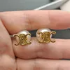Luxury Big Pearl Celi varumärkesbokstäver Designer örhängen för kvinnor 18K Gold Studs Elegant Charm Diamond Double Side Ball Arets Earings Earring Ear Rings smyckespresent