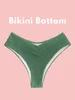 Kvinnors badkläder Zaful Wave Textured Crossover Bikini Cheeky Separes Deep V Plunge Tank High Maisted Crinkle Mix Match Top Bottom