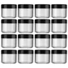 Speicherflaschen 20 PCs Creme Jar PP -Abdeckbox Plastikbehälter rund klare Jars Creme Probe