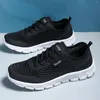 Casual schoenen heren jurk sneaker heren zomer lichtgewicht ademend mesh draaiende veter sokken voor maat 13