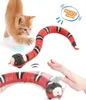 Cat Toys Smart Sensing Snake Elektrisk interaktiv för katter USB -laddningstillbehör barn husdjursspel Spela Toy7670551