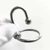 Male Sexy Delay Glans Ring Metal Bead Pénis Anneaux Stimulateur Irritation Urethral Dilators Cock Plug Toy pour hommes