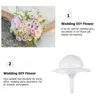 Fleurs décoratives Décor de mariage Handle de soie porte-bouquet pour les poignées porte-fleurs bricolage