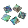 Charms 2pcs 27 mm natürliche Abalone -Schale Square Slice Exquisit für Schmuck Making DIY Elegantes Halskettenarmbandzubehör machen