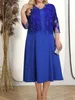 Basic Casual Dresses Two dresses womens spring and autumn embroidered floral long dress used for wedding guests and parties plus size womens clothingL2405