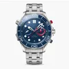 Bekijk horloges AAA Hot Selling Heren Business Leisure Watch roestvrijstalen wijzerplaat Rubberen band 6-pins Quartz Watch