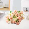 Decoratieve bloemen kunstmatige Koreaanse stijl prachtige rozenboeket voor thuis bruiloft decor 10 vorken simulatie bloembos eenvoudig
