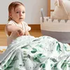 Blankets Cute Minky Baby Bean Blanket Born Cotton Gauze Thermal Soft Fleece Infant Toddler Muslin Bedding Throw Swaddle Wrap